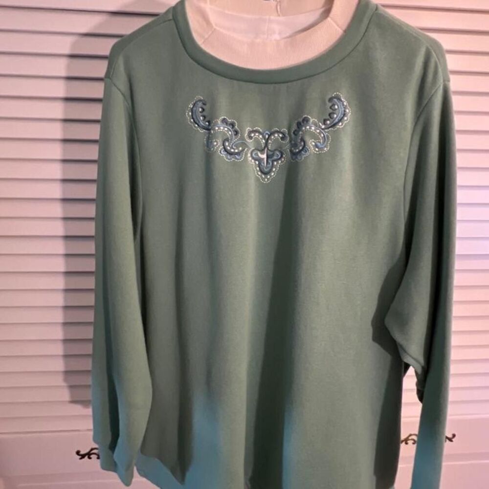 Blair Women's Green and Blue Shirt